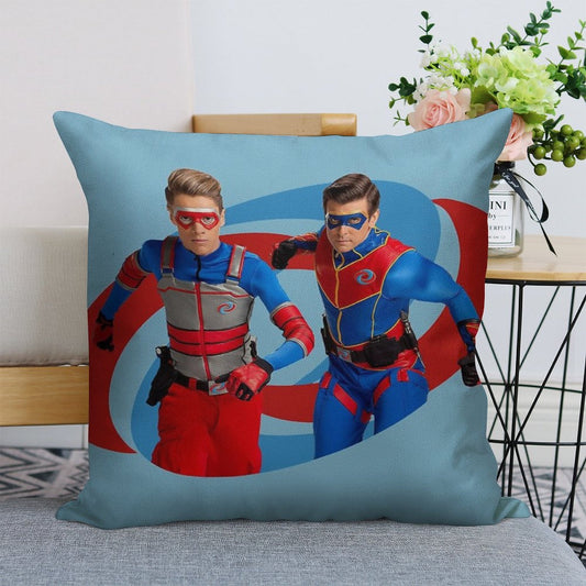 Henry Danger - Action Logo Linen Throw Pillow Cover