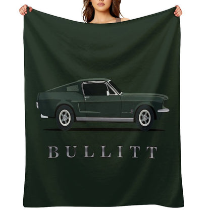 Mustang Bullitt Throw Blanket