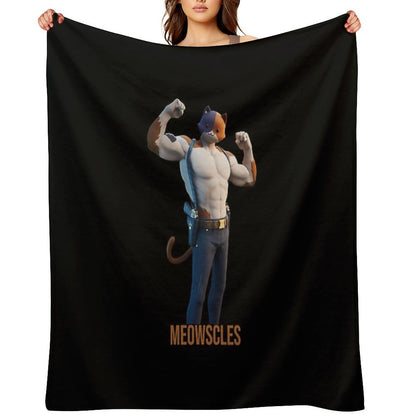 Meowscles Throw Blanket