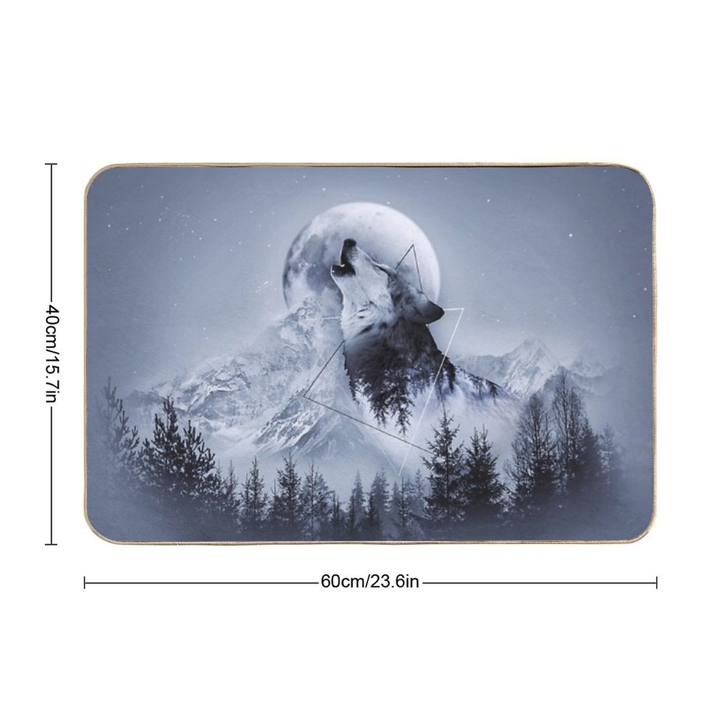Howl with The Wolf Bath Mat