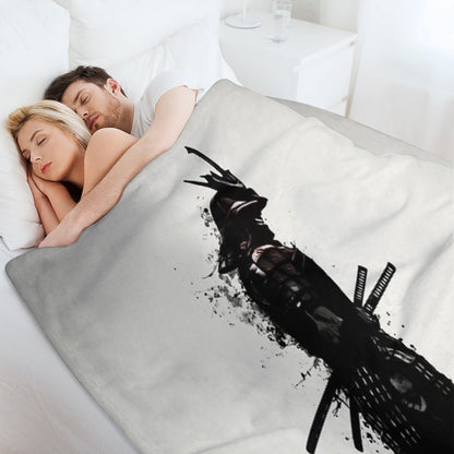 Armored Samurai Throw Blanket