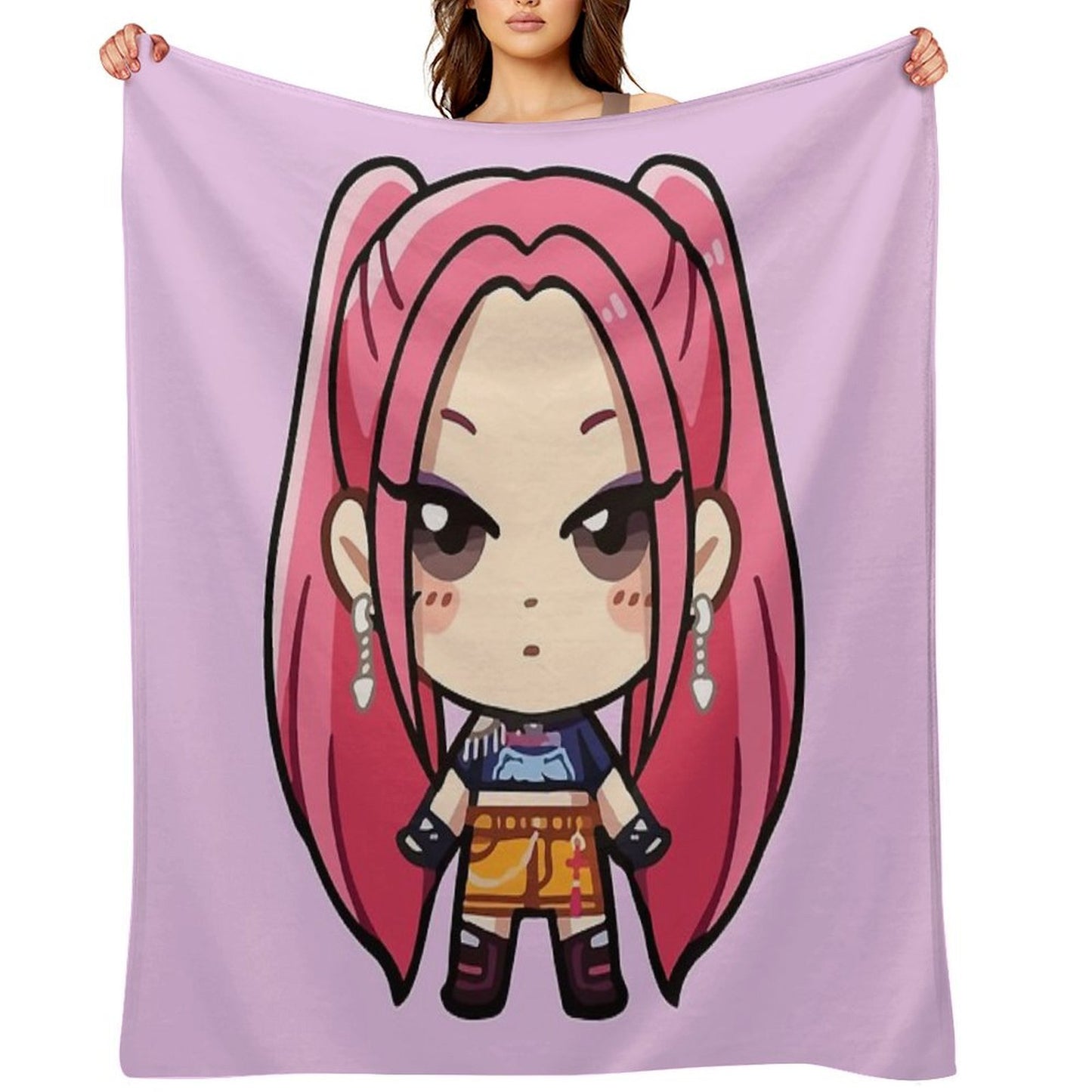 Mira Kpop Demon Hunters Throw Blanket