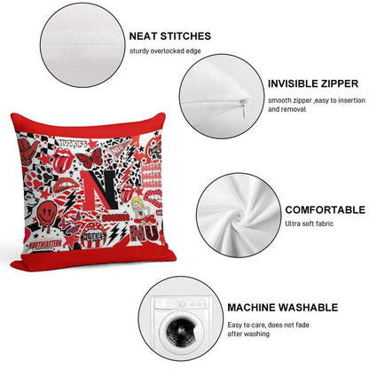 Northeastern Collage Soft Warmth Comfort Throw Pillow