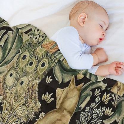 William Morris Forest Fabric Throw Blanket