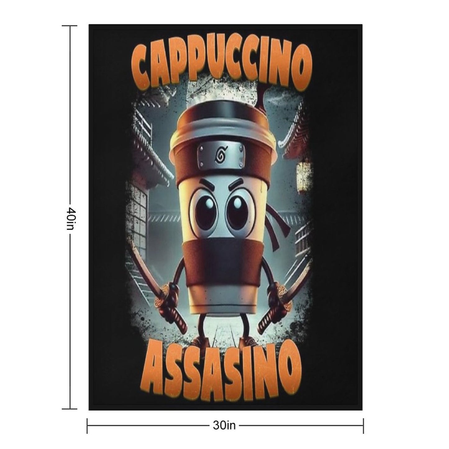 Cappuccino Assassino Throw Blanket
