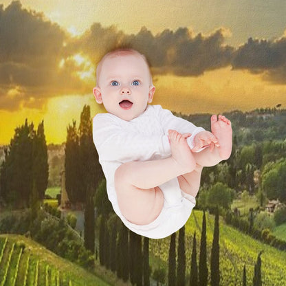 Vineyards And Countryside Landscape in Maremma. Tuscany Throw Blanket