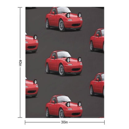 Mx5  Miata NA MK1 Illustration Throw Blanket