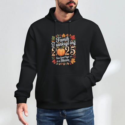 Family Thanksgiving 2025 Thanksgiving Crew Matching Fall Machine Washable Hoodie