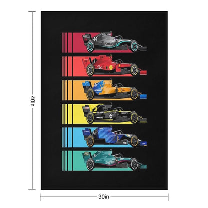 Formula Racing Cars 2023 Throw Blanket