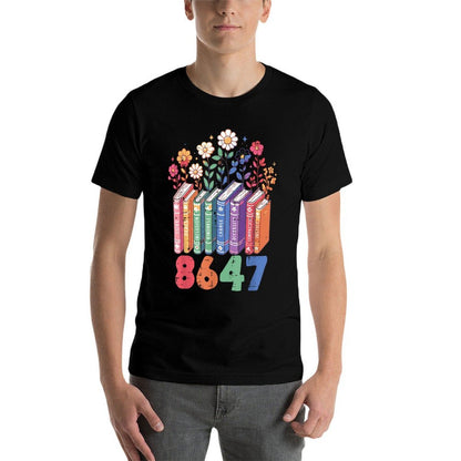 Resist 8647 Books Love Peace Protest Anti Women Girls  Eco-friendly Material T-Shirt