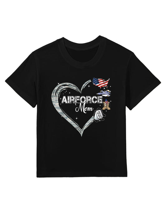 Proud Air Force Mom Air Force Graduation Mom USAF Mom Kids T-Shirt