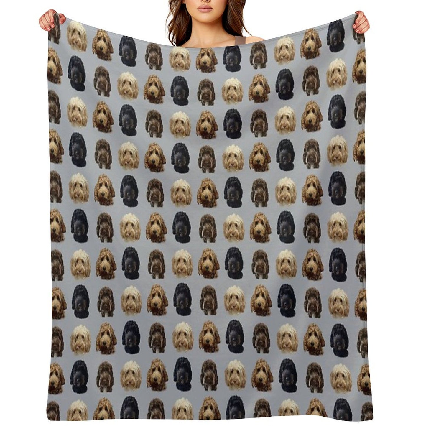 Cockapoo Dog Collection Throw Blanket