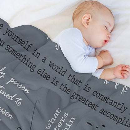 Ralph Waldo Emerson Quotes - Literary - Poetry Throw Blanket