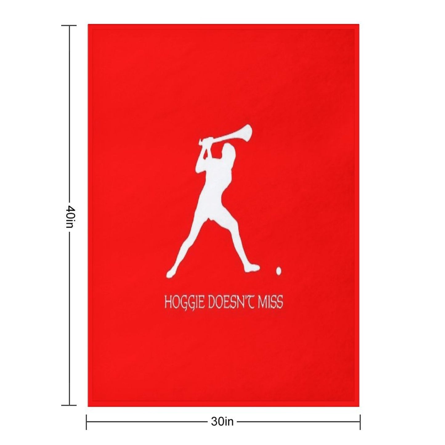 Hoggie Doesn't Miss! Throw Blanket