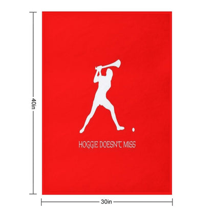 Hoggie Doesn't Miss! Throw Blanket