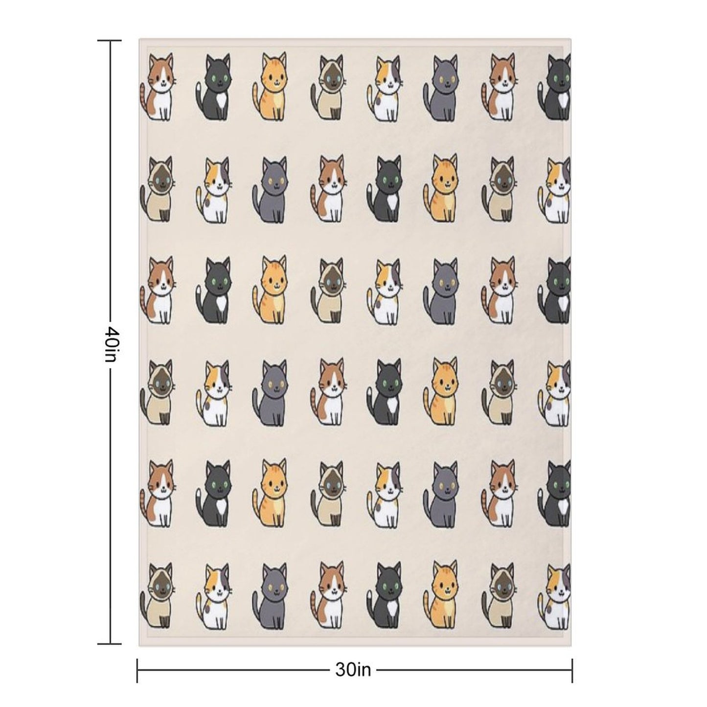 Cute Cats Throw Blanket