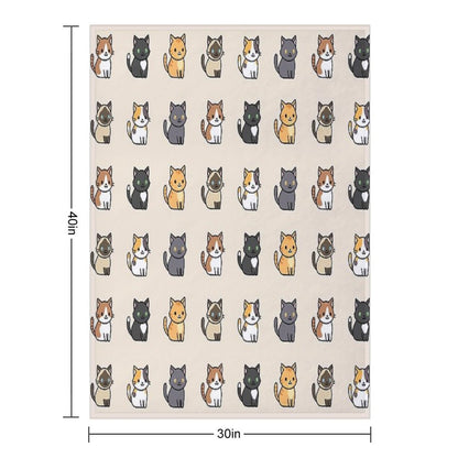 Cute Cats Throw Blanket