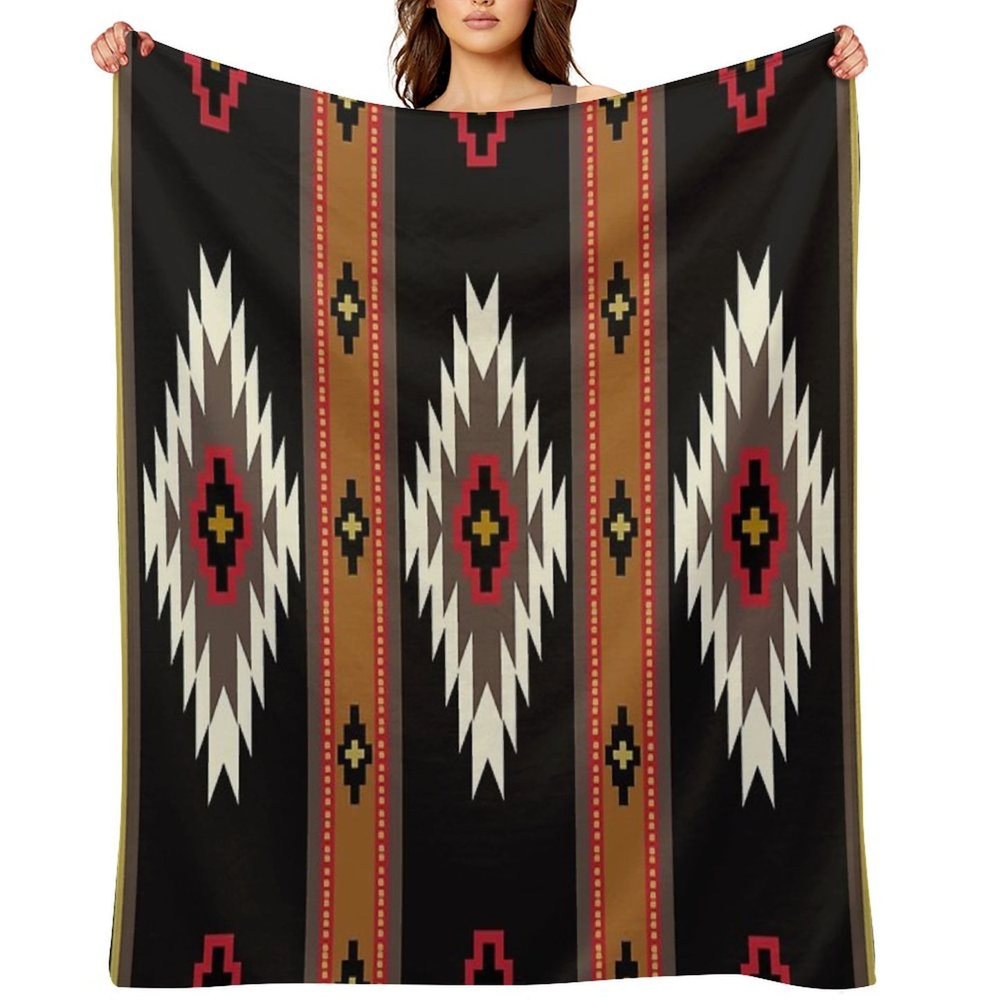 Navajo Blanket Design 7 Throw Blanket