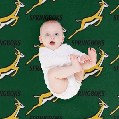 Springboks - The South Africa National Rugby Union Team Throw Blanket