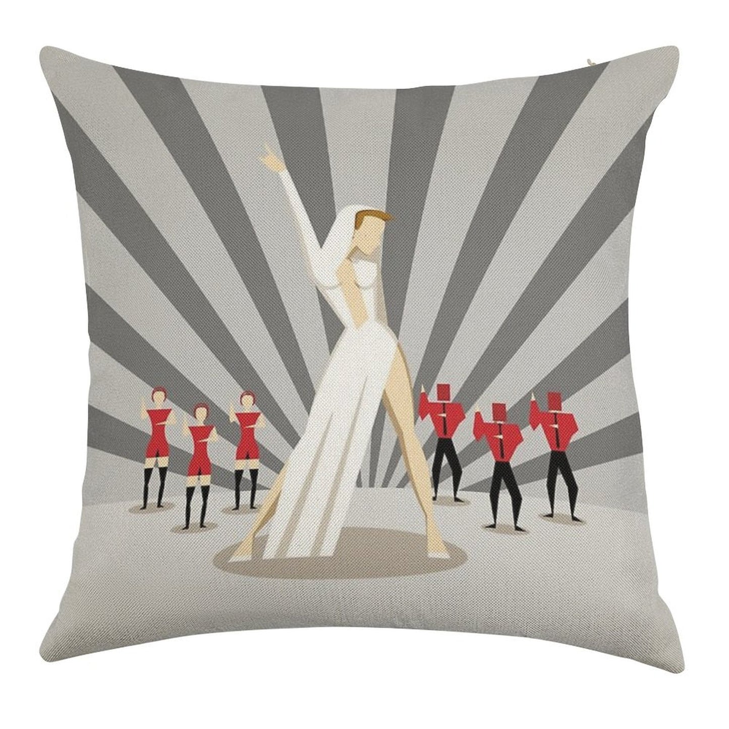 Kylie - Can't Get You Out Of My Head Linen Throw Pillow Cover