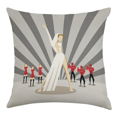 Kylie - Can't Get You Out Of My Head Linen Throw Pillow Cover
