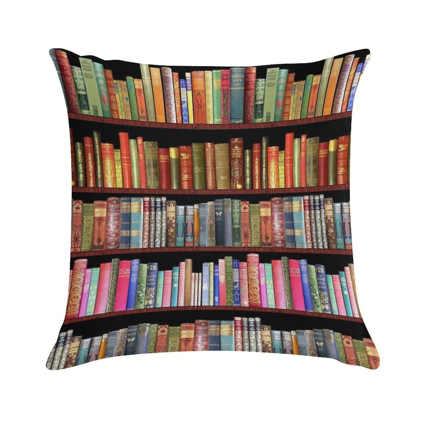 Jane Austen Antique Books, British Antique Books Soft Fade-Resistant Throw Pillow