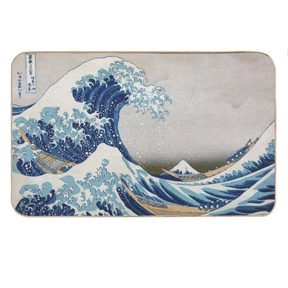 Under The Wave Off Kanagawa - The Great Wave - Katsushika Hokusai Bath Mat