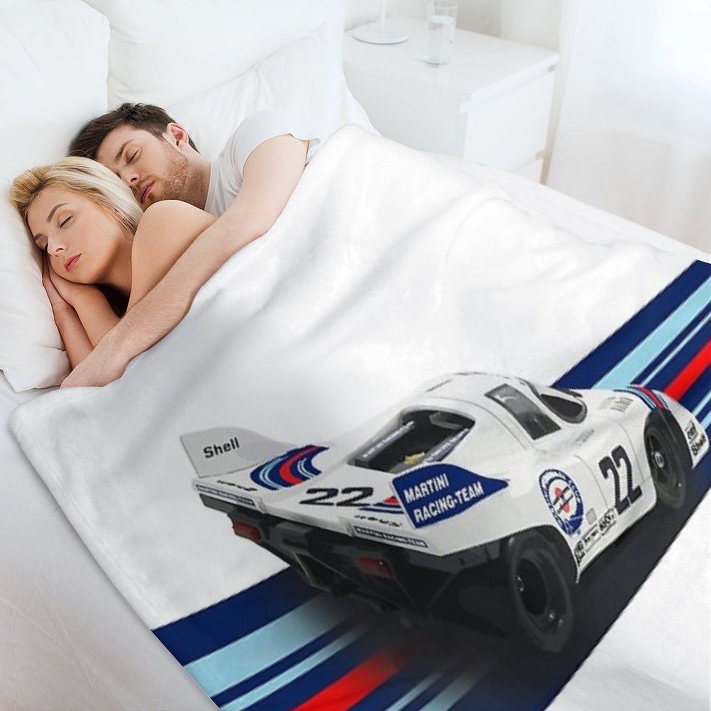 Porsch 917 Martini Racing 1971 Throw Blanket