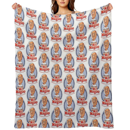 Mr. Magoo As Mr. Clean Throw Blanket