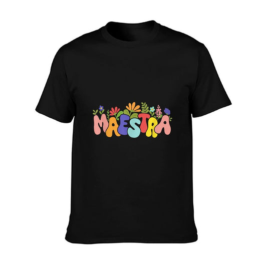 Floral Maestra Wildflower Spanish Teacher Bilingual Teacher T-Shirt