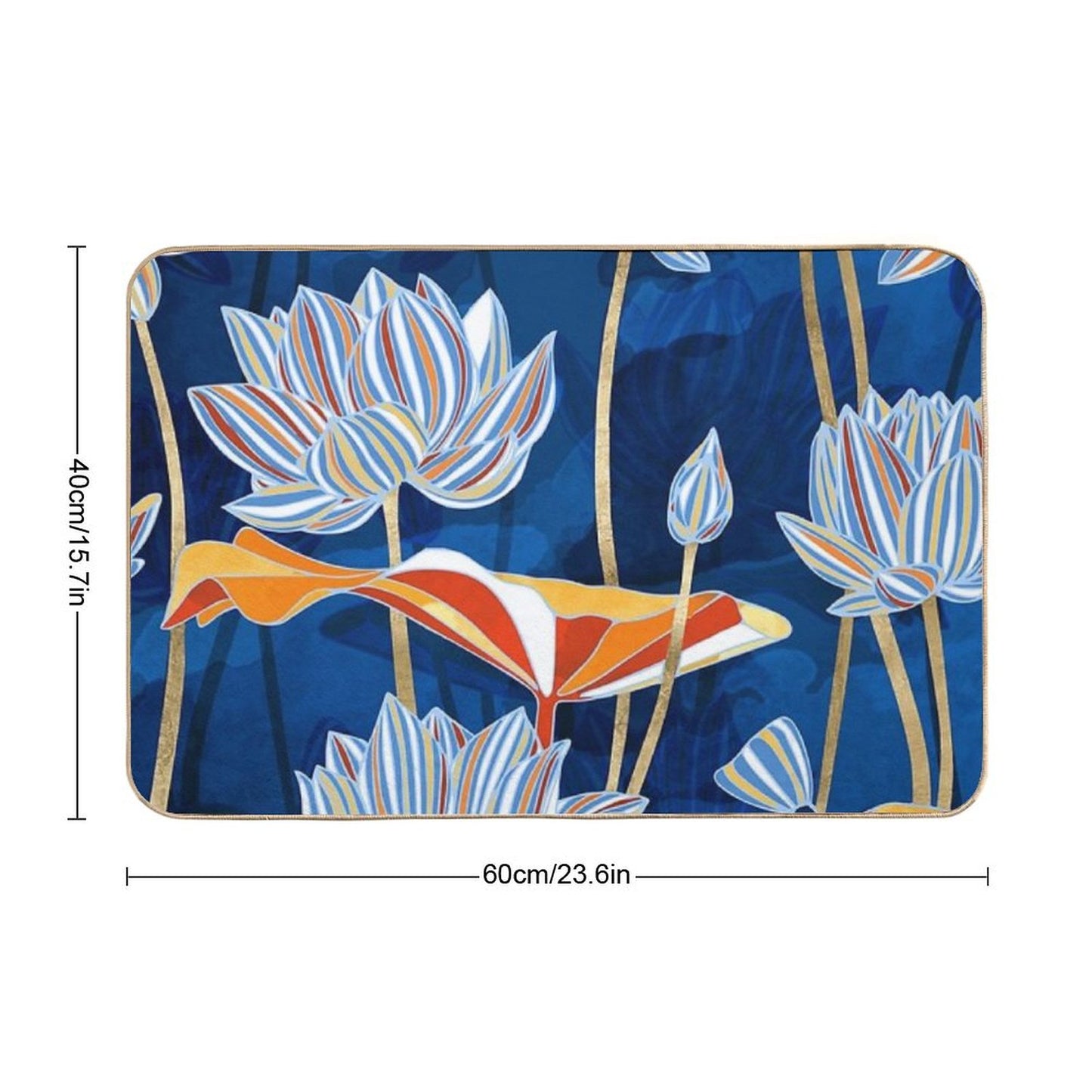 Bold Botanical Bath Mat