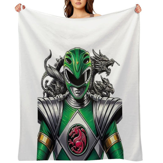 Green Ranger Full Power Throw Blanket