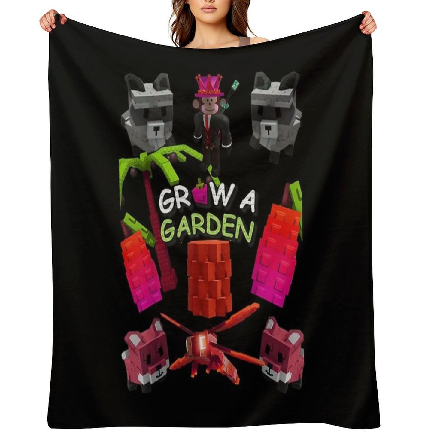 Grow A Garden Game Throw Blanket