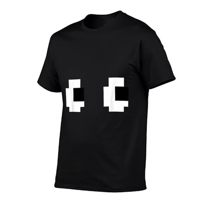 Retro Arcade Video Game Ghost Eyes Halloween Group Costume  Tagless Design T-Shirt