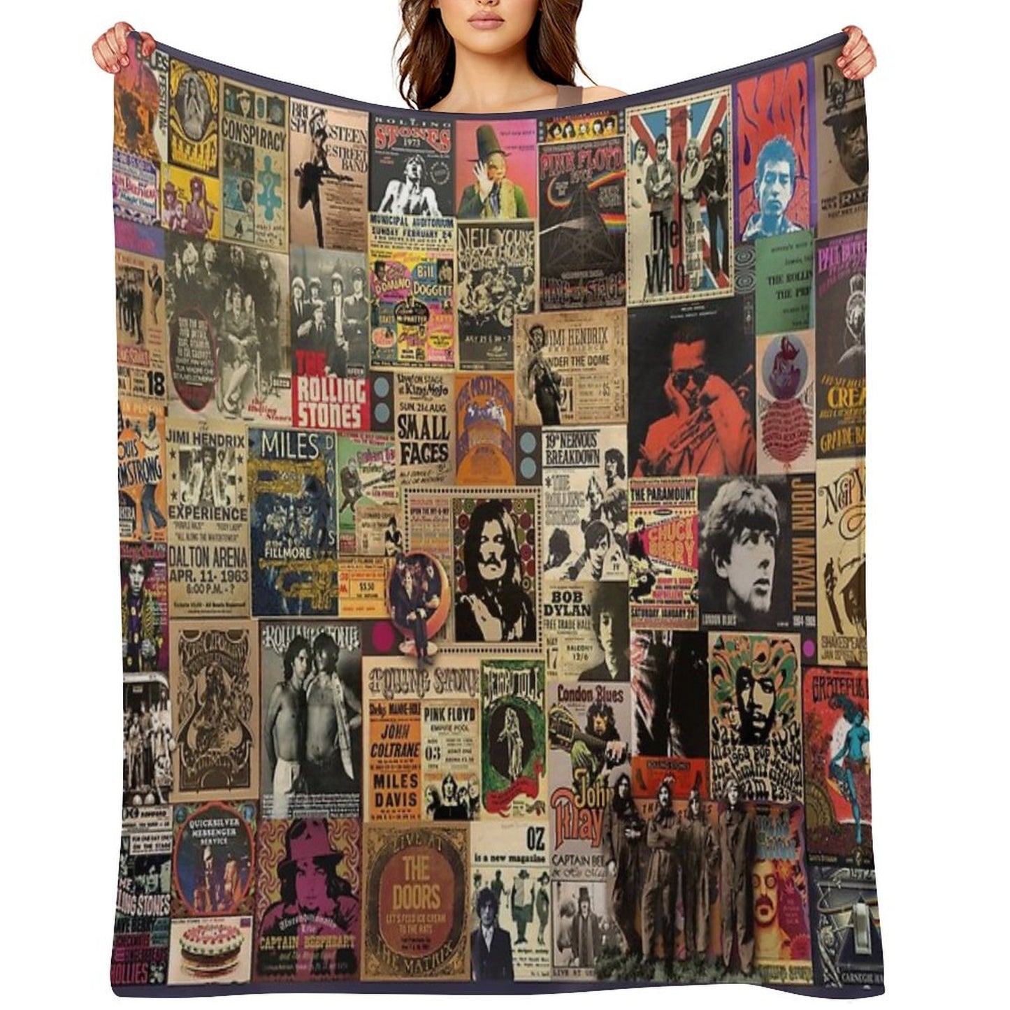 Rock N' Roll Stories Throw Blanket