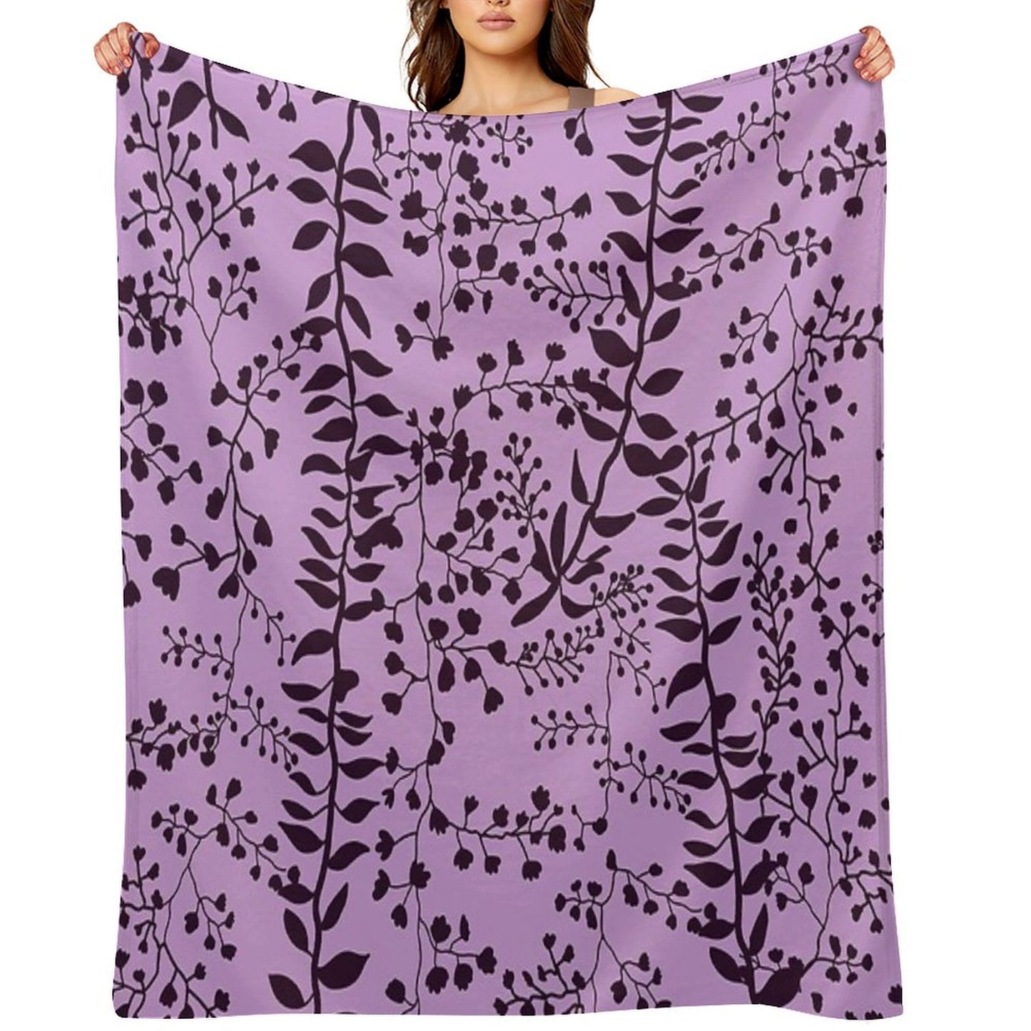 Bella Swan Lavender Freesia Throw Blanket