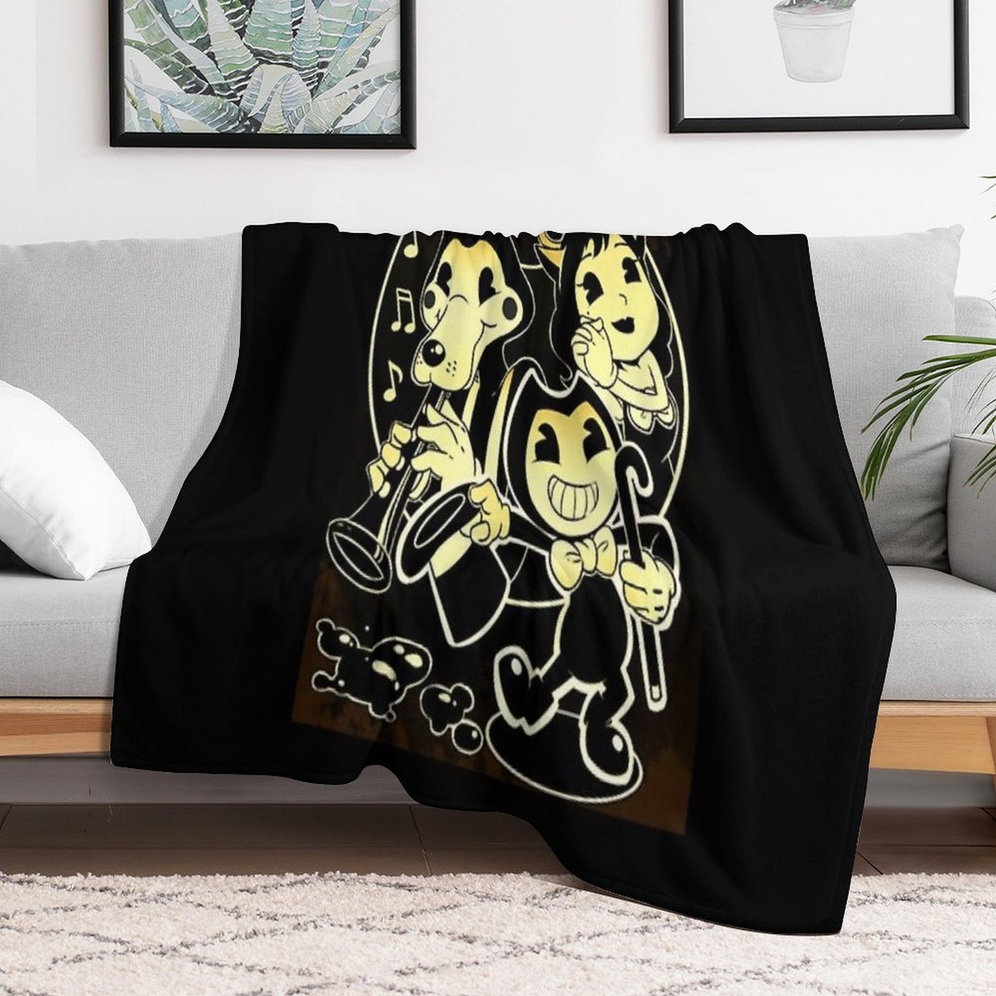 Bendy Boris And Alice Throw Blanket