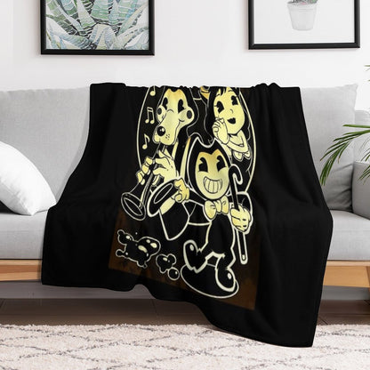 Bendy Boris And Alice Throw Blanket