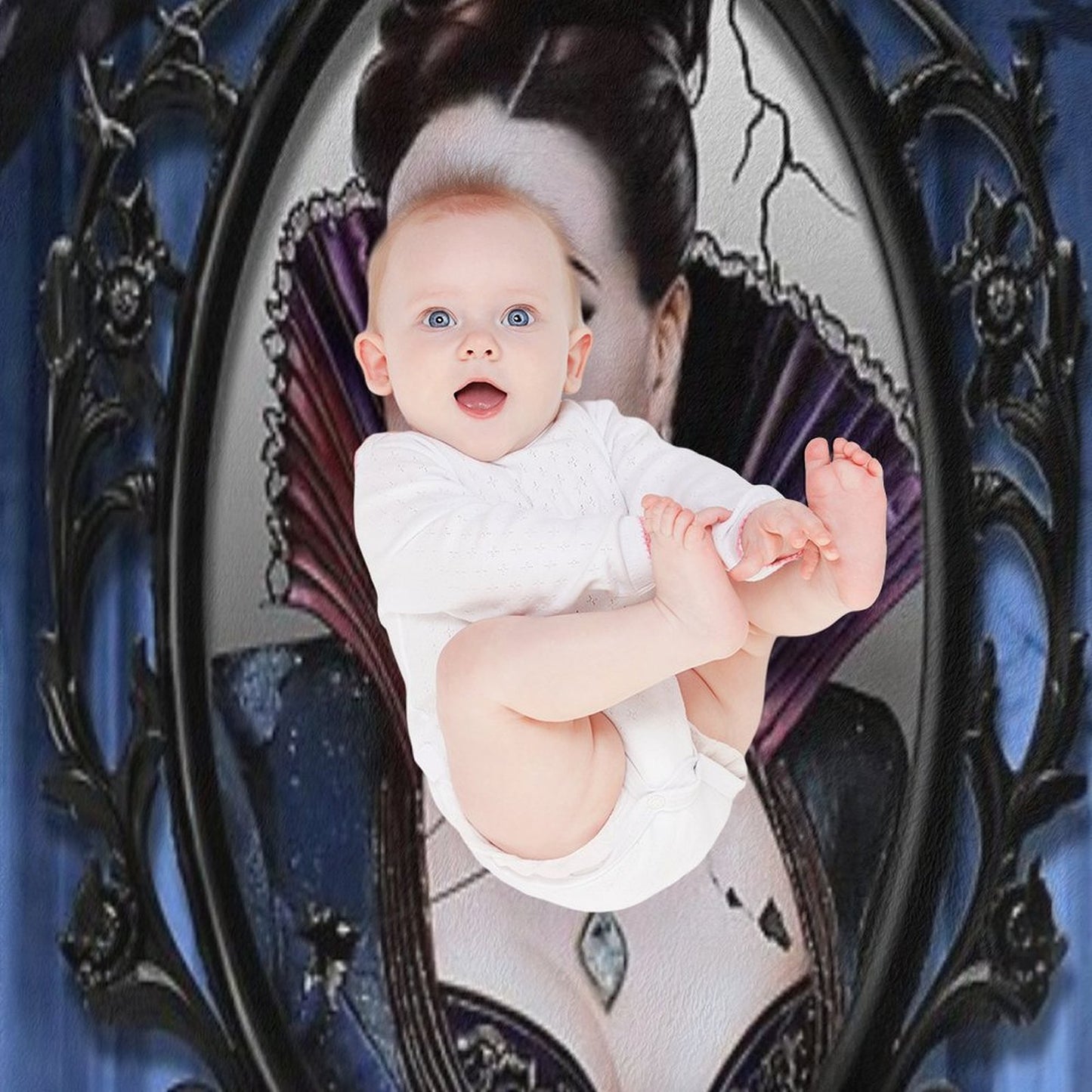 The Evil Queen Poster Throw Blanket