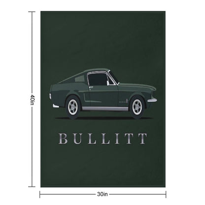 Mustang Bullitt Throw Blanket