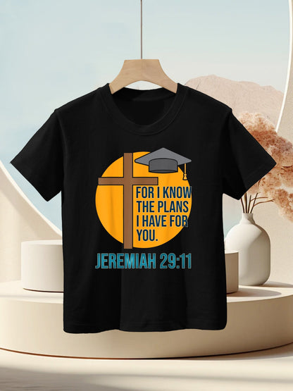 Christian School Graduation Gift Bible Verse Kids T-Shirt