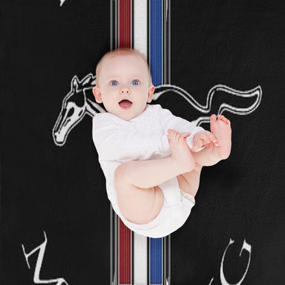 Ford Mustang Logo COLOUR Throw Blanket