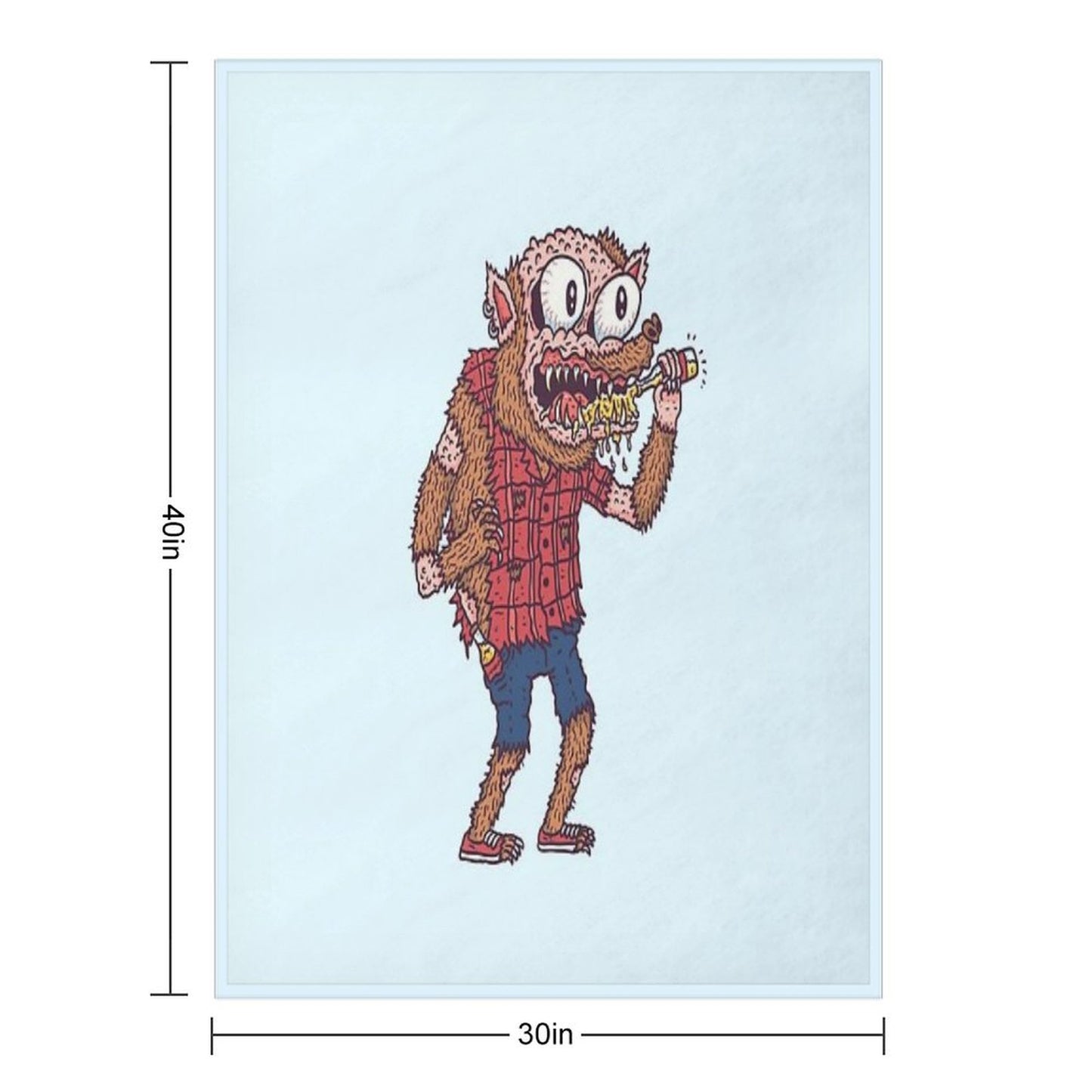 Werewolf Throw Blanket