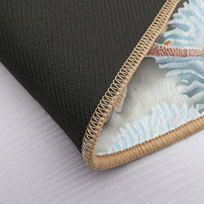 Seashells And Starfish  Toxin-Free Bath Mat
