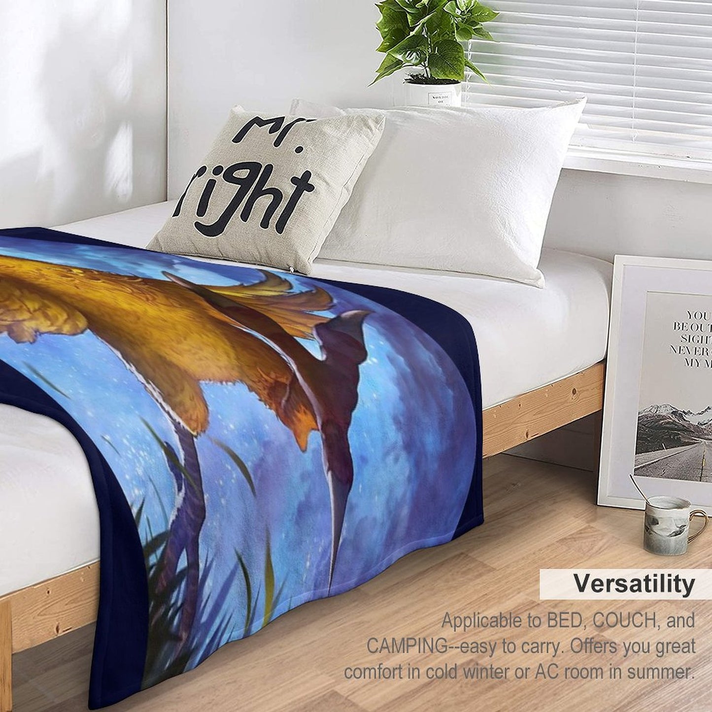 Chocobo & Mogry Throw Blanket