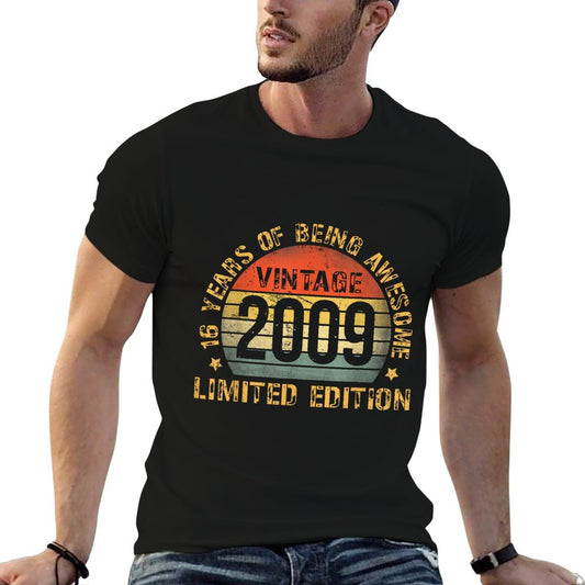 16 Year Old BDay Decorations Son Boy 16yr 2009 16th Birthday T-Shirt