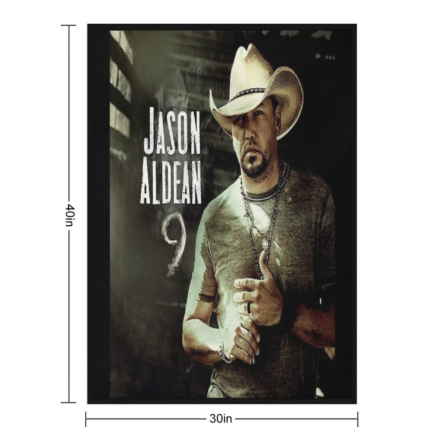 Album 9 Jason Aldean Throw Blanket