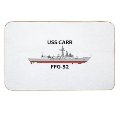 USS CARR - FFG-52 - OLIVER HAZARD PERRY CLASS  Pet-Safe Bath Mat