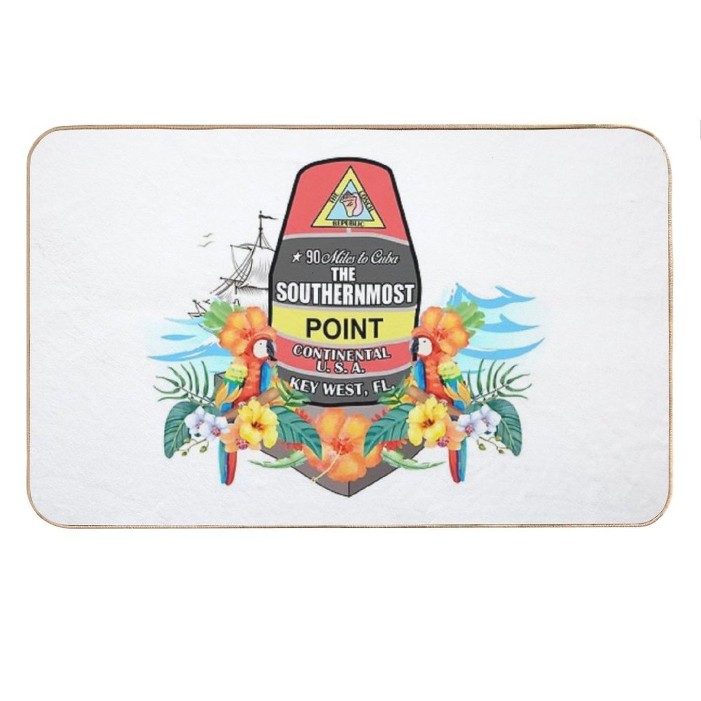 Southernmost Point Key West Bath Mat