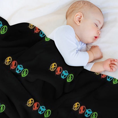 The Hunger Games Mockingjay Logos Throw Blanket